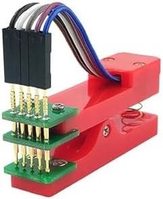 Resim 5 Pin Programlama Aparatı 2.54mm Pogo Pin Yaylı Mandal Klips Seri Üretim Entegre Arm DVM.101.091 