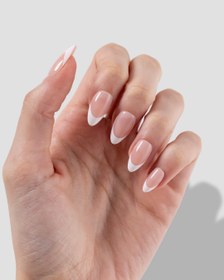Resim Milky French - Short Almond - 30 Adet Takma Tırnak 
