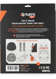 Resim Nukrotech Cruiser-x Pro Yeni Nesil Motosiklet Sele Minderi Siyah 