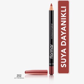 Resim Flormar Suya Dayanıklı ve Yoğun Pigmentli Mat Dudak Kalemi 202 Soft Pink Brown 