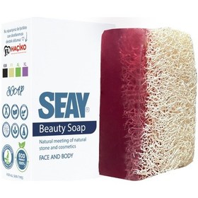 Resim Seay vDoğal Kabak Lifli Kolajen Sabunu 130 G + Saklama Kesesi 