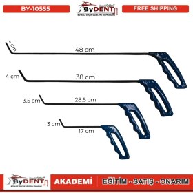 Resim Pdr Boyasız Göçük Düzeltme 4 Parça Çubuk Seti 