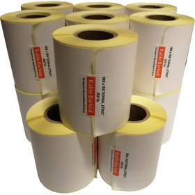 Resim Kalite Barkod 100x150 Termal Etiket - 10 Rulo Barkod Etiketi 