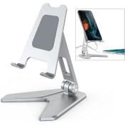 Resim Dacare Evrensel Alüminyum Alaşımlı Katlanabilir Cep Telefonu Tablet Tutacağı Masaüstü Braketi Standı (Yurt Dışından) 