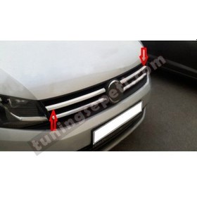 Resim Vw Caddy 2015 Sonrası Ön Panjur 2 Parça Paslanmaz Çelik 