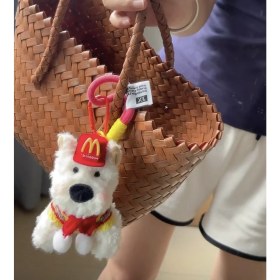 Resim Baijiafu2 Yeni 1 Adet Karikatür Çanta Çekicilik Anahtarlık Sevimli Iyi Şanslar Hediye Peluş Oyuncaklar Bebekler (Yurt Dışından) 