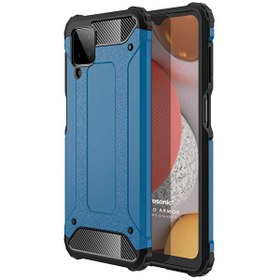 Resim Samsung Galaxy A12 Kılıf Rugged Armor Mavi 