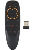 Resim BY CONNERS Byconners Ses Uzaktan Kumanda, 2.4g Air Mouse Klavye Mini Kablosuz Klavye Jiroskop Kablosuz Air Uza 