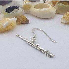 Resim BUTİK GÜMÜŞ Gümüş Sallantılı Yan Flüt Tek Küpe (BG-KP-160) 