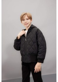 Resim DeFacto Erkek Çocuk Çift Taraflı Kapüşonlu Mont D1004A824AUBK27 