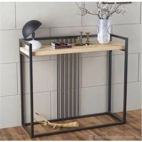 Resim Abronya Metal Ahşaplı Dresuar Modeli Antre Hol Için Dresuar 