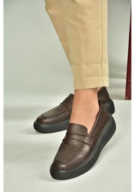 Resim Fox Shoes U555026103 Kahverengi Hakiki Deri Günlük Kadın Ayakkabı Kahverengi-hakiki Deri 