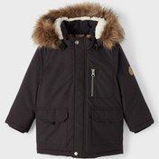 Resim name it Düz Siyah Bebek Yelek Nmfmace Parka Jacket Pb South 