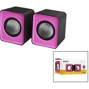 Resim Mena Rise Diyar-ıFırsatShop SNOPY SN-66 PEMBE USB 2.0 MULTİMEDYA 1+1 HOPARLÖR SPEAKER SET 6W 1017157 