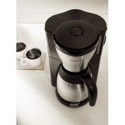 Resim Phılıps HD7546 Cafe Gaia Paslanmaz Çelik , Otomatik Kapanma Filtre Kahve Makinesi Gri 