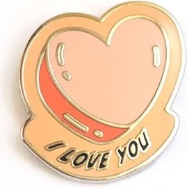 Resim Kagito “ı Love You” Broş 