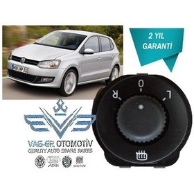 Resim VW POLO 2010-2015 DIŞ DİKİZ AYNA AYAR KUMANDA DÜĞMESİ 6R1959565 