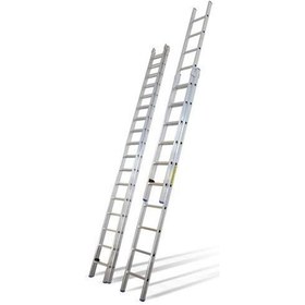Resim Seçkin Alüminyum Çift Çıkışlı Ptt Tipi Sürgülü Merdiven 200CM x 2 