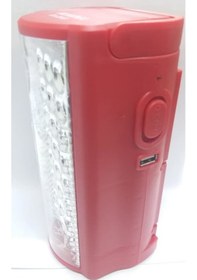 Resim 24 Büyük Ledli 80 Saat Yanan LED Şarjlı Işıldak Kırmızı 