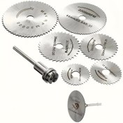 Resim 7/8 adet Yüksek Hızlı Çelik Kesme Bıçağı, Küçük, Yıkanabilir, Montaj Gerektirmez, Ahşap İşleme, Döner Elektrikli Disk Araçları, Ahşap Kesme, Plastik, Bakır, Alüminyum, Yumuşak Metal için 