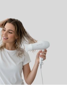Resim Zengemtx Katlanabilir Seyahat Tipi Saç Kurutma Makinesi Çift Kademeli Ayar 