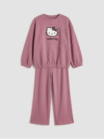 Resim LC Waikiki UZG STORE'dan Stil Sahiplerine Hello Kitty Nakışlı Kız Çocuk Sweatshirt ve Eşofman Altı 