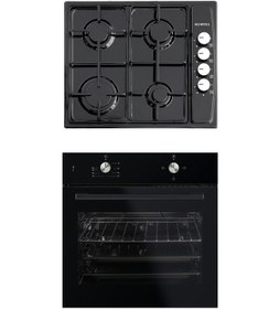 Resim Kumtel B66 S2 - KO-410 BF Siyah Ankastre Set 