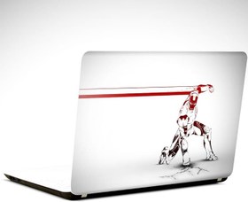 Resim İron Man Beyaz Laptop Sticker 12 İnch (29X24CM) 