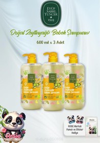 Resim Eyüp Sabri Tuncer Doğal Zeytinyağlı Bebek Şampuanı 600 ml 3 Adet ve ROSIE Pamuk 