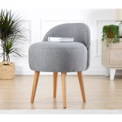 Resim Lorence Home Corvile Puf - Gri 