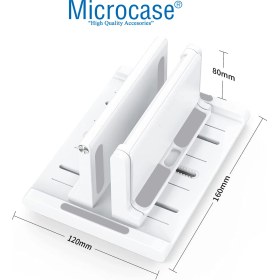 Resim Microcase Ayarlanabilir Çok Amaçlı Dikey Stand AL4495 Laptop Notebok Macbook İçin Beyaz Renkli STAND-AL4495 