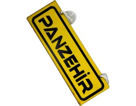 Resim Tky Cam Süsü Yazı ’panzehir’ Mdf Vantuzlu 