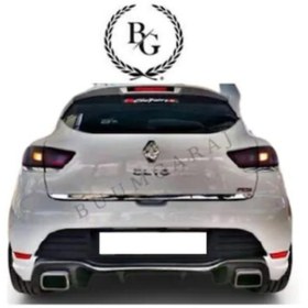 Resim Renault Clio 4 2012 Sonrası Renault Clio 4 Rs Egzoz Görünümlü Difüzör Arka Ek (esnek Plastik) (parlak Siyah Boyalı) 