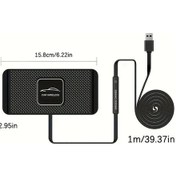 Resim Wangxi Usb 15w Hızlı Kablosuz Araç Şarj Cihazı Yükseltilmiş Araba Şarj Pedi İphone Uyumlu Samsung 
