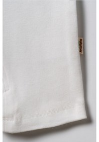 Resim Babycosy Organic Wear %100 Organik Kumaş,fermuarlı Kısa Bebek Tulum Yazlık Yenidoğan Tulum Unisex Organik Bebek Giyim Ekru 