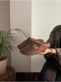 Resim Behtah Kundura Erkek Gondol Termal Kışlık Terlik Günlük Ev İçi Terlik Çeyiz Bohça 