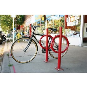 Resim İlgi Trafik Bisiklet Park Demiri Tekli Bisiklet Park Kırmızı Renk 