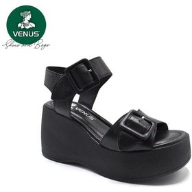 Resim Venüs 2313101y Dolgu Topuk Deri Tokalı Kadın Sandalet 001 