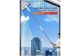 Resim 3 Bezli Üçgen Şönil Cam Silecek, Ayarlanabilir, Oluk Temizleme, Pratik Kullanım 