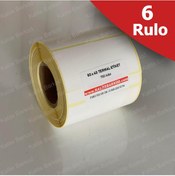 Resim 80X40 Termal Etiket 6 Rulo Barkod Etiket Kalite Barkod 