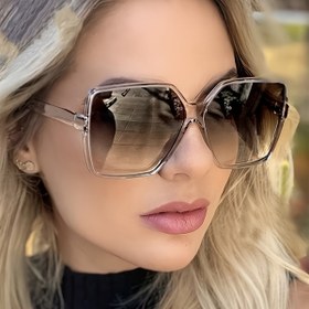Resim 2D Düz - Kadınlar için Büyük Boy Moda Gözlükleri - Yükseltilmiş İnce Tasarım, PC Çerçeve ve Lensler ile Yüksek Kaliteli Görünüm, Hafif Dayanıklı Parti, Etkinlikler, Günlük Giyim için, Kadınlar için Gözlükler, Parti Gözlükleri, Çok Yönlü Gözlükler, Hafif Gözlükler 