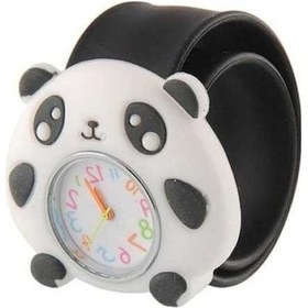 Resim Yingfu Beyaz Karikatür Çocuk Saatleri, Hayvan Tasarımı Kuvars Spor Saat, Bükülebilir Kauçuk Kayış Kol Saati Çok Renkli 