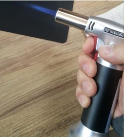 Resim Pürmüz Çakmak Doldurabilir Yüksek Alevli Torch Pürmüz Büyük Boy Siyah 