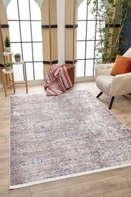 Resim Legnano Krem Modern Pamuk Makine Halısı 100x400 