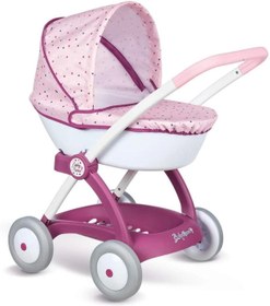 Resim Smoby Baby Nurse Chulli Pop Oyuncak Bebek Arabası Pusetli ve Başlıklı, Pembe-Mor 254103 