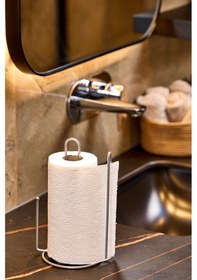 Resim Edora Home Gümüş Kağıt Rulo Havluluk Ayraçlı - Metal Paslanmaz Gümüş 