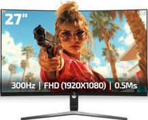 Resim Gamepower 27" Vivid V80 Fast VA Panel Curved RGB 300Hz 0.5ms FHD 2x2W Speaker Oyuncu Monitörü 