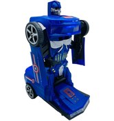 Resim Avengers Sesli Işıklı Robota Dönüşen Araba Kaptan Amerika Robot Olan Transform Dans Eden Araç Renkli 