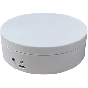 Resim Jzcat 12 Cm Mini Elektrikli Pikap Döner Ekran Standı-beyaz 