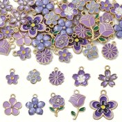 Resim 40 adet Zarif Emaye Kolye Seti, Alaşım Yıldızlar, Çiçekler, DIY Bilezik, Kolye, Takı Yapımı Aksesuarları Kolye, Çinko Alaşım, Zarif Tema, Arkadaşlar ve Aileler için DIY Küçük Hediyeler için Çok Uygun 